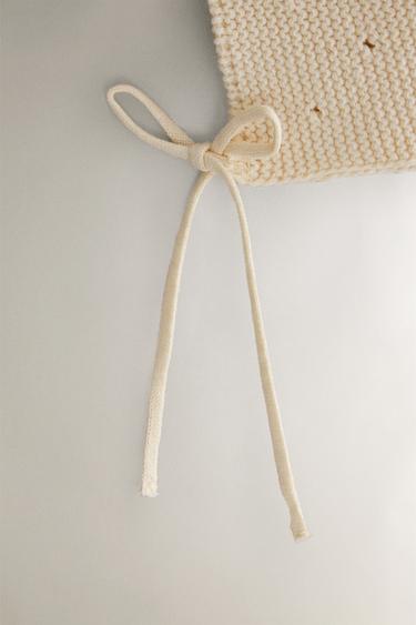 BONNET BÉBÉ TRICOT - Beige clair de Zara - Image 3