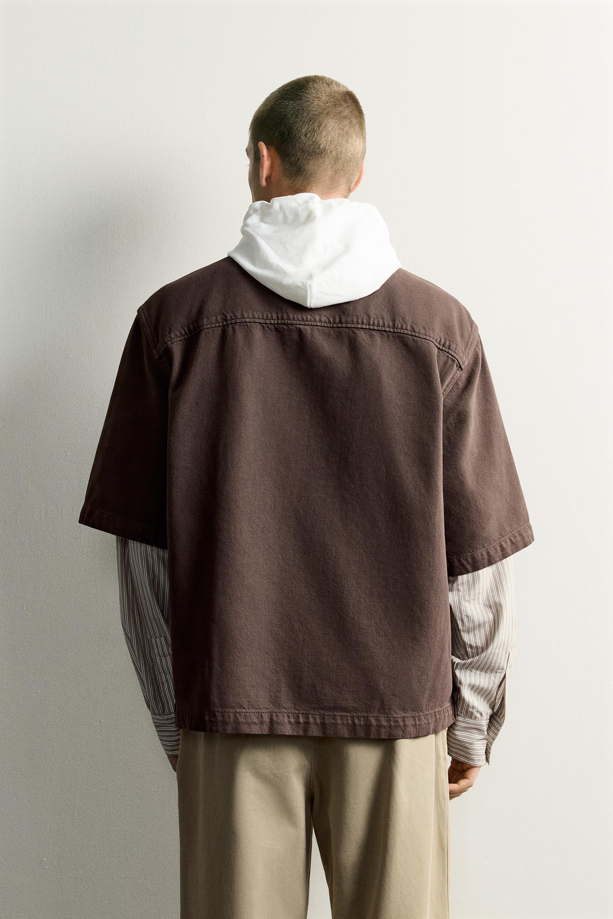 RELAXED-FIT ZIP-UP OVERSHIRT