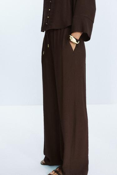 WEITE BAMBULA-HOSE - Braun von Zara