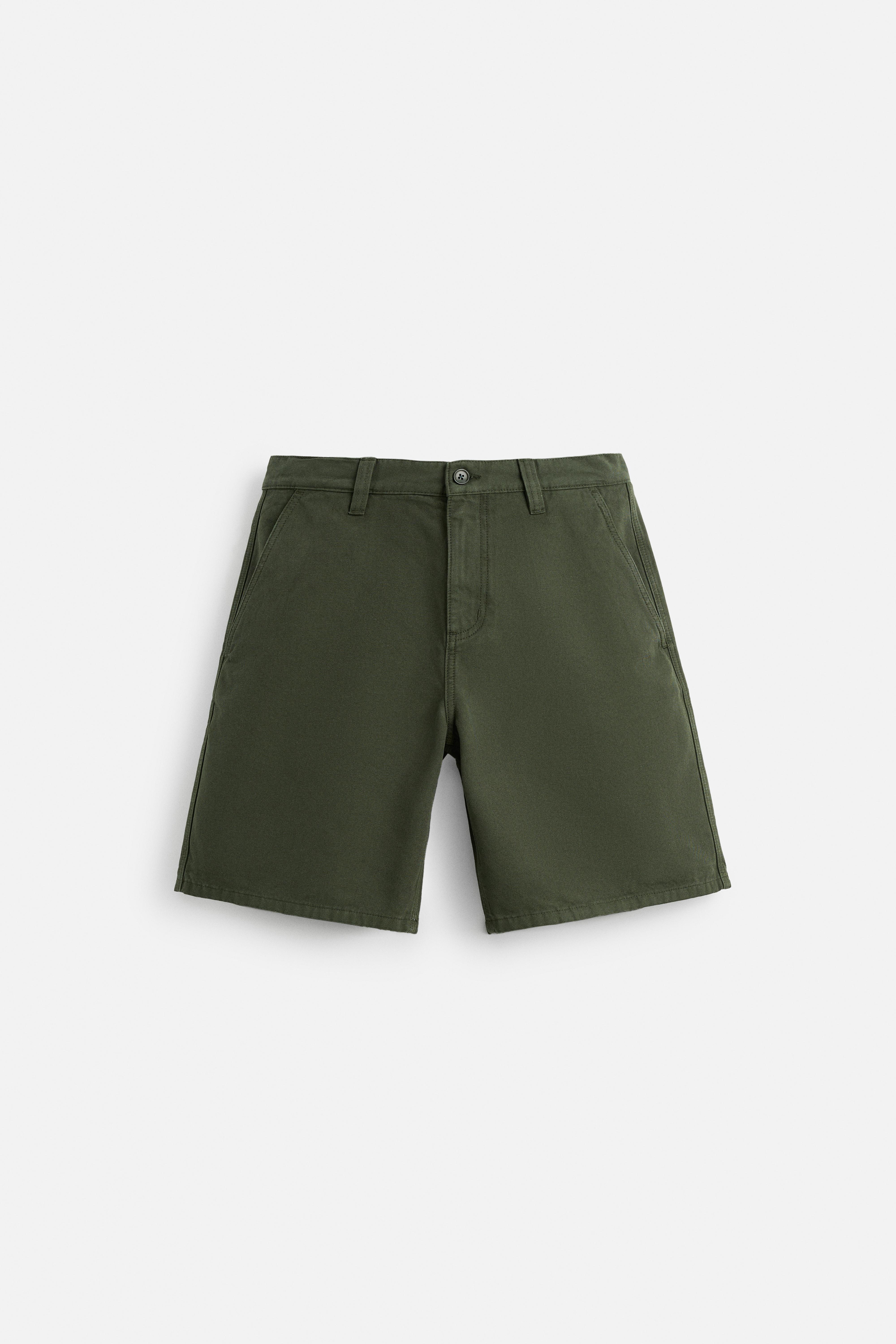 ☆MSCHF☆WASHED BERMUDA PANTS MSCHF Washed Bermuda Pants - Washed Black Green