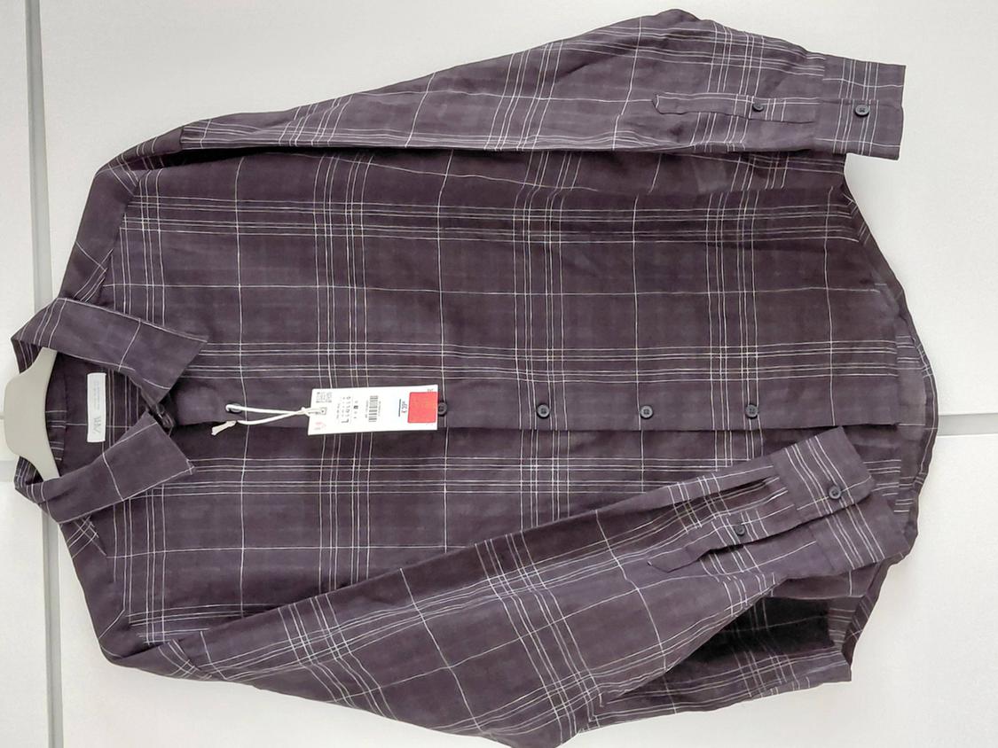 CHECK LINEN/COTTON SHIRT - Image 7