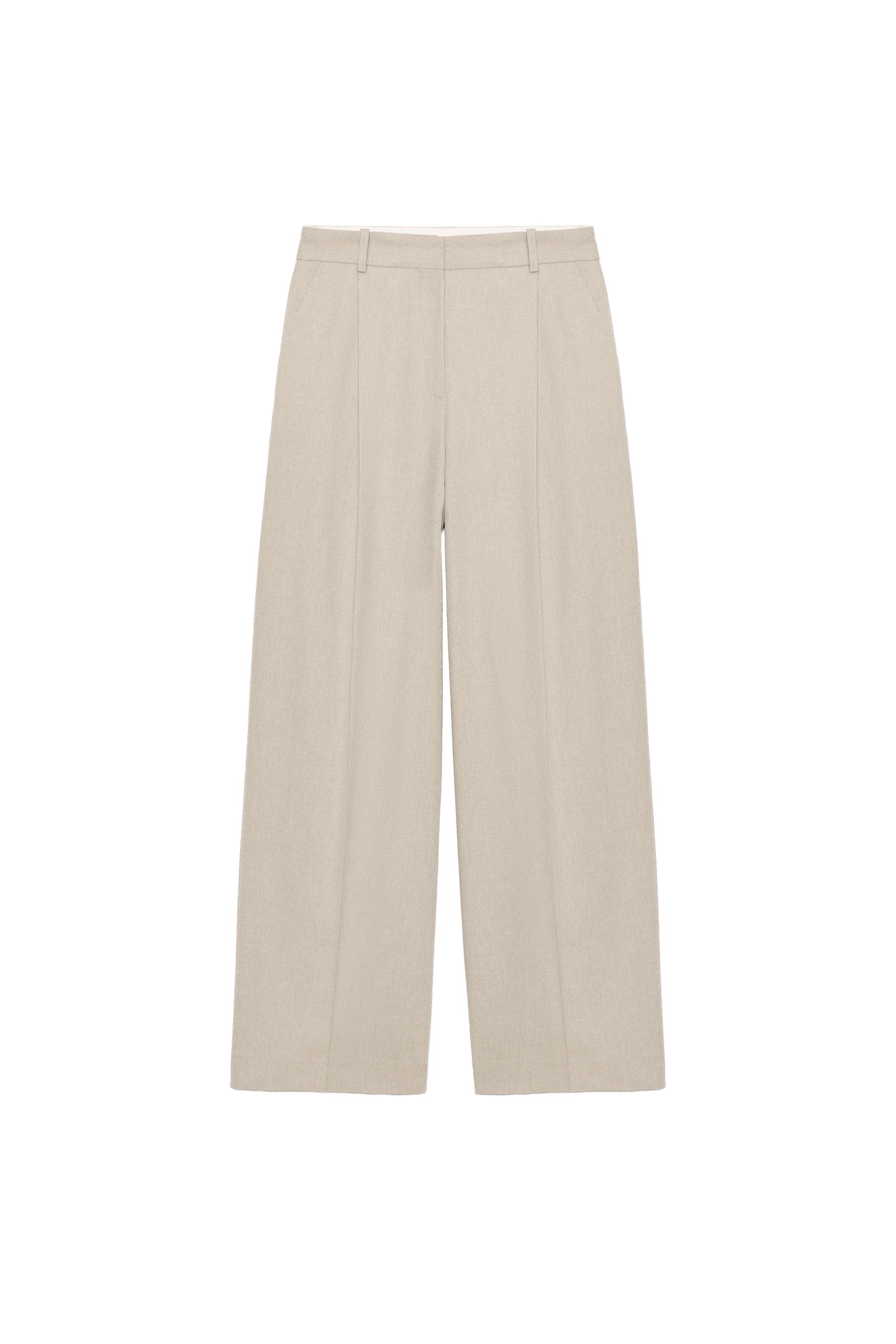 PANTALON DROIT À PINCES