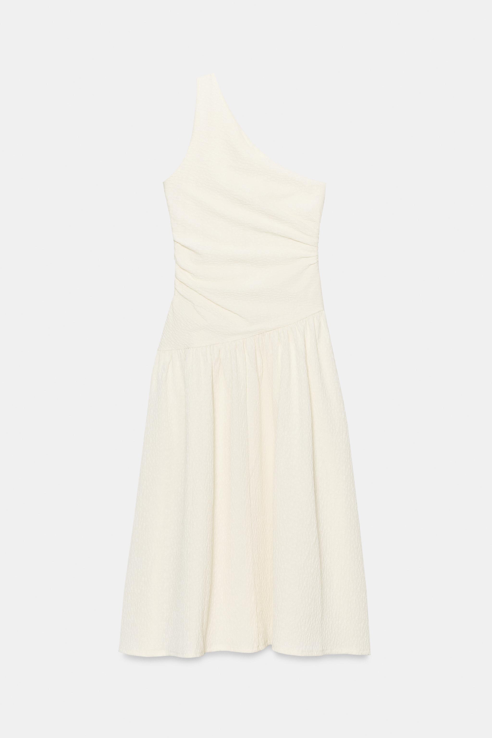 ROBE ASYMÉTRIQUE TEXTURÉE