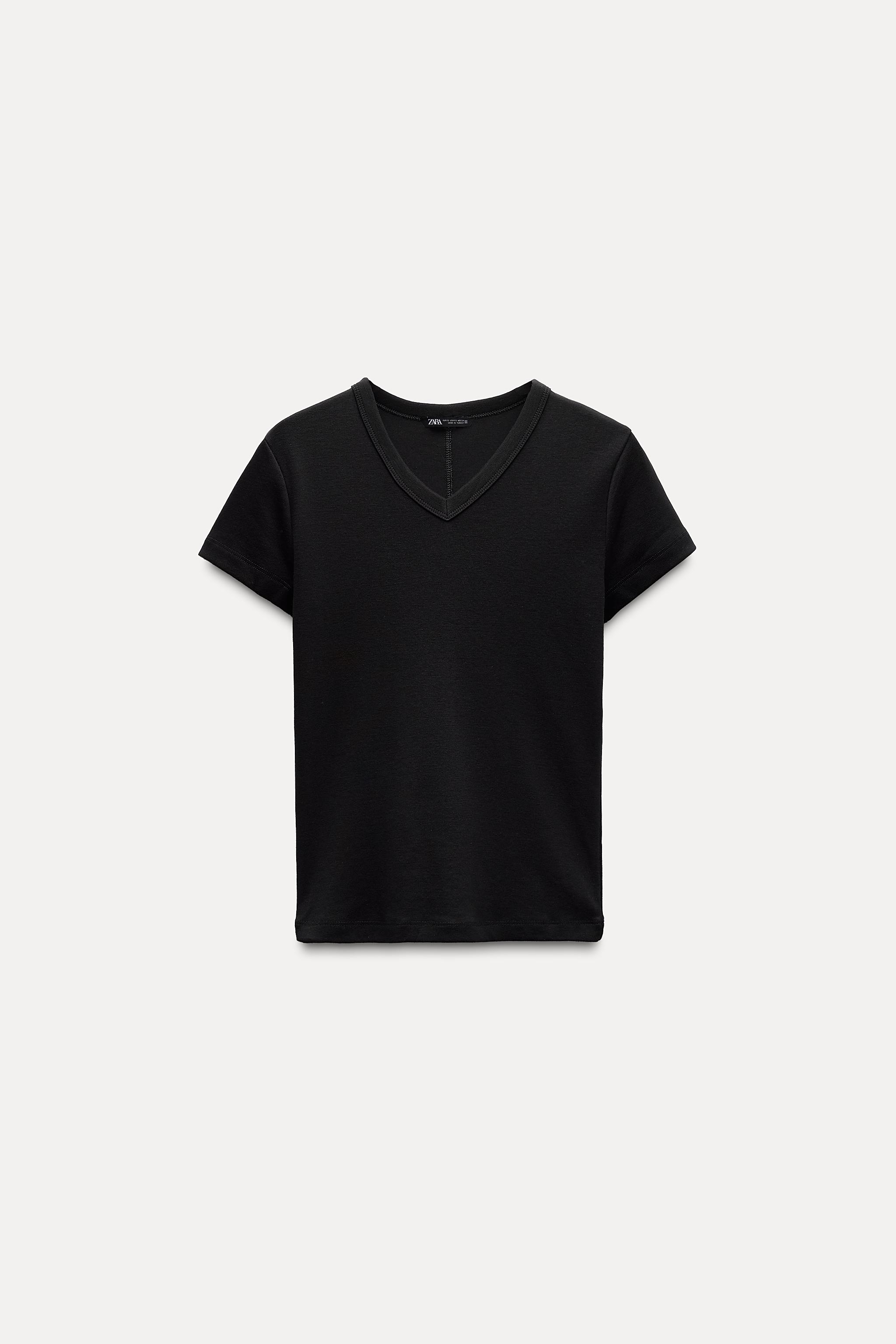 コレクション zara vネックtシャツ 透ける