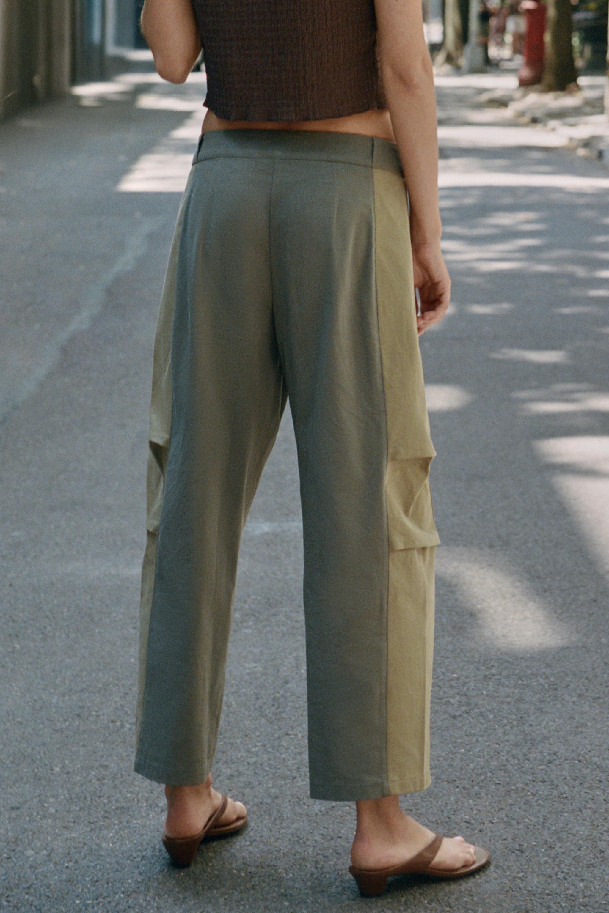 COMBINED CROPPED TROUSERS