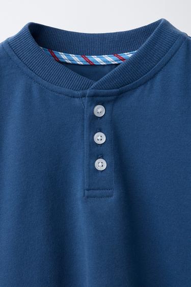 AGES 6-14 / STRIPED PYJAMA SET - Blue by Zara