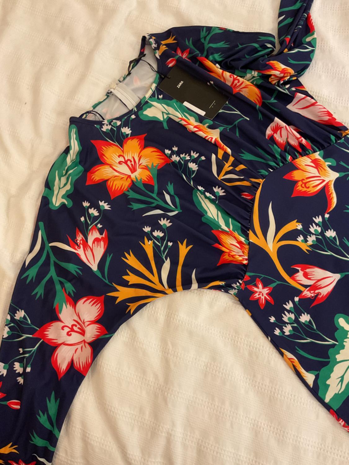 PRINTED DRESS WITH LONG SLEEVES - Image 3