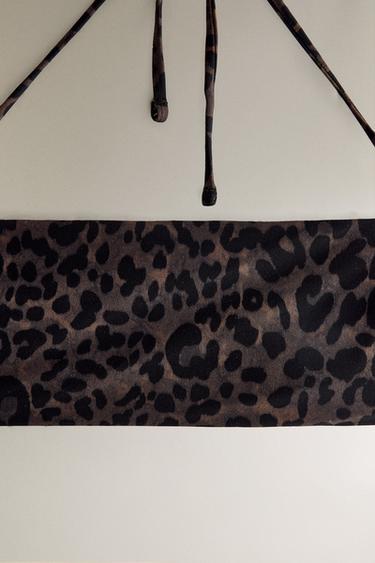 HAUT DE BIKINI DE PLAGE IMPRIMÉ ANIMAL - Leopard de Zara - Image 1