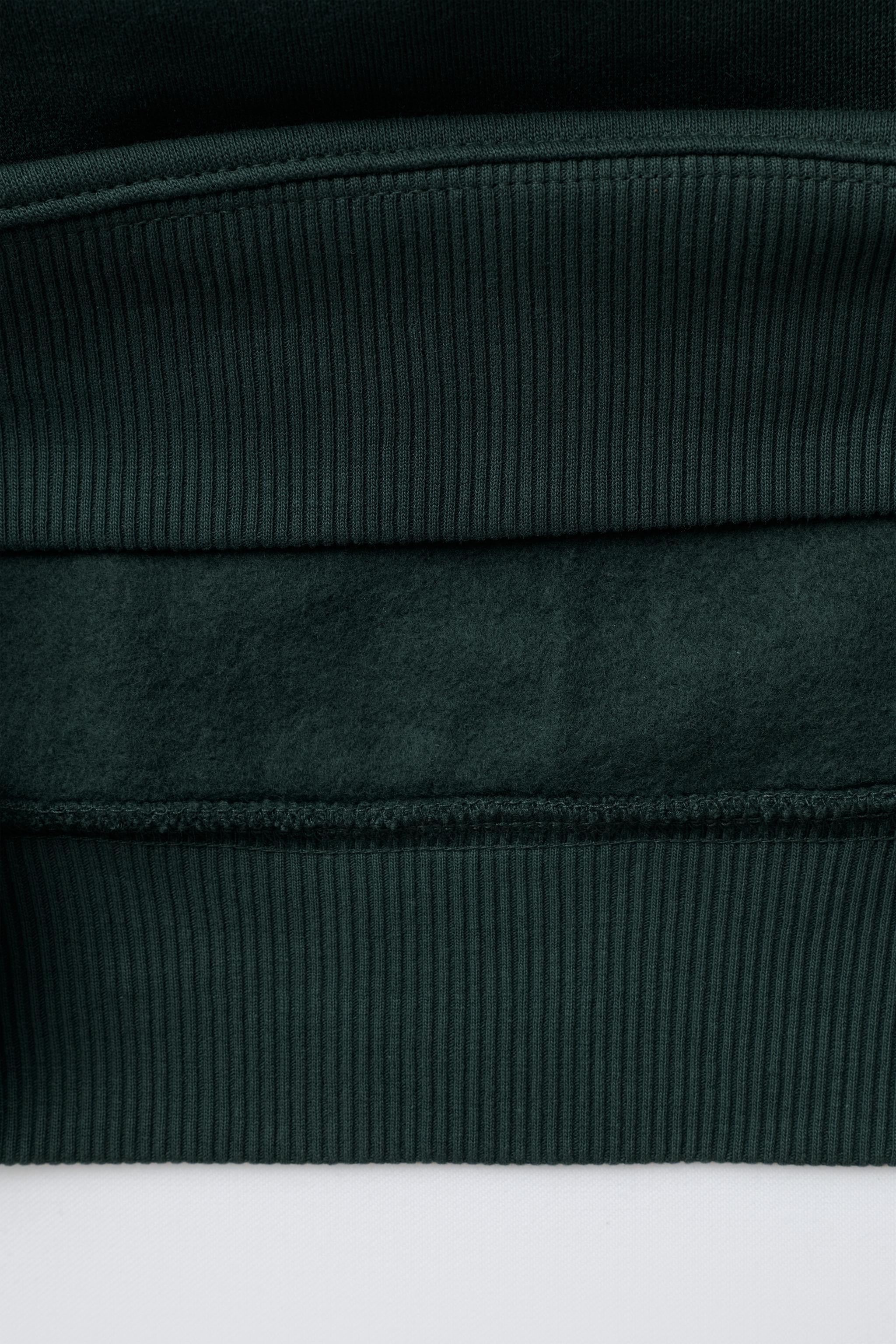 TERRY TEXT HOODED SWEATSHIRT