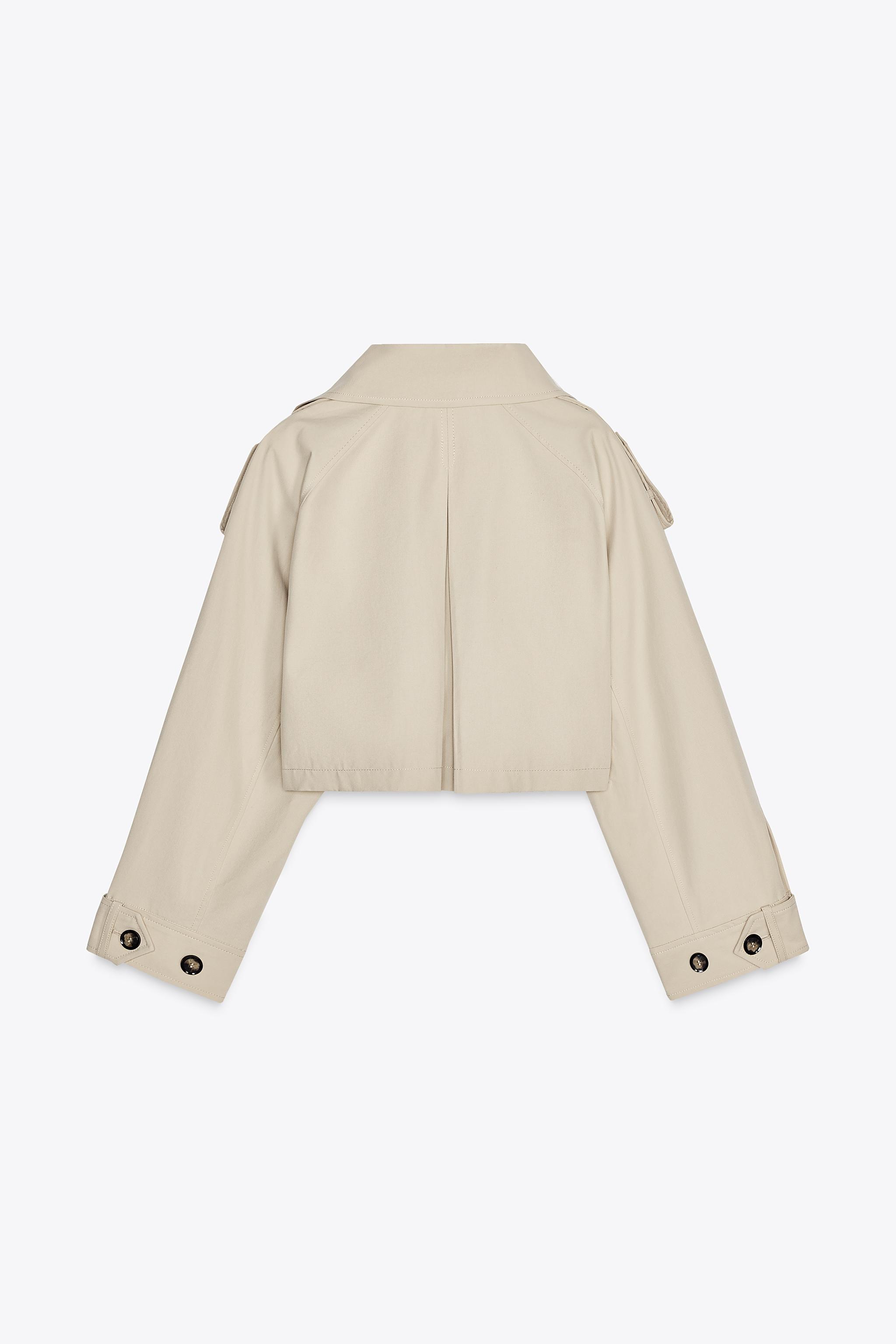2025SS ZARA ショート丈トレンチ　ショート丈ダブルブレストジャケット 2025SS ZARA ショート丈トレンチ ショート丈ダブルブレスト