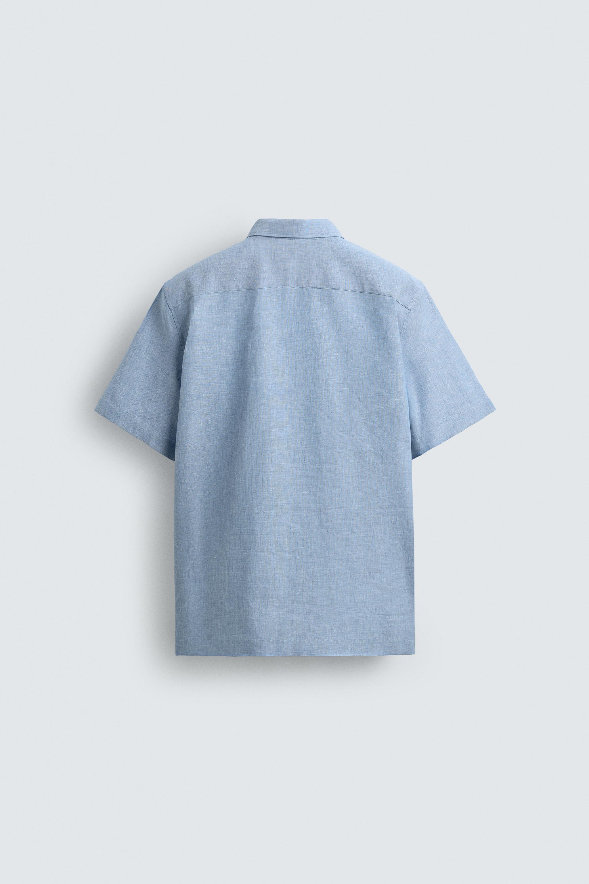 LINEN COTTON REGULAR FIT SHIRT