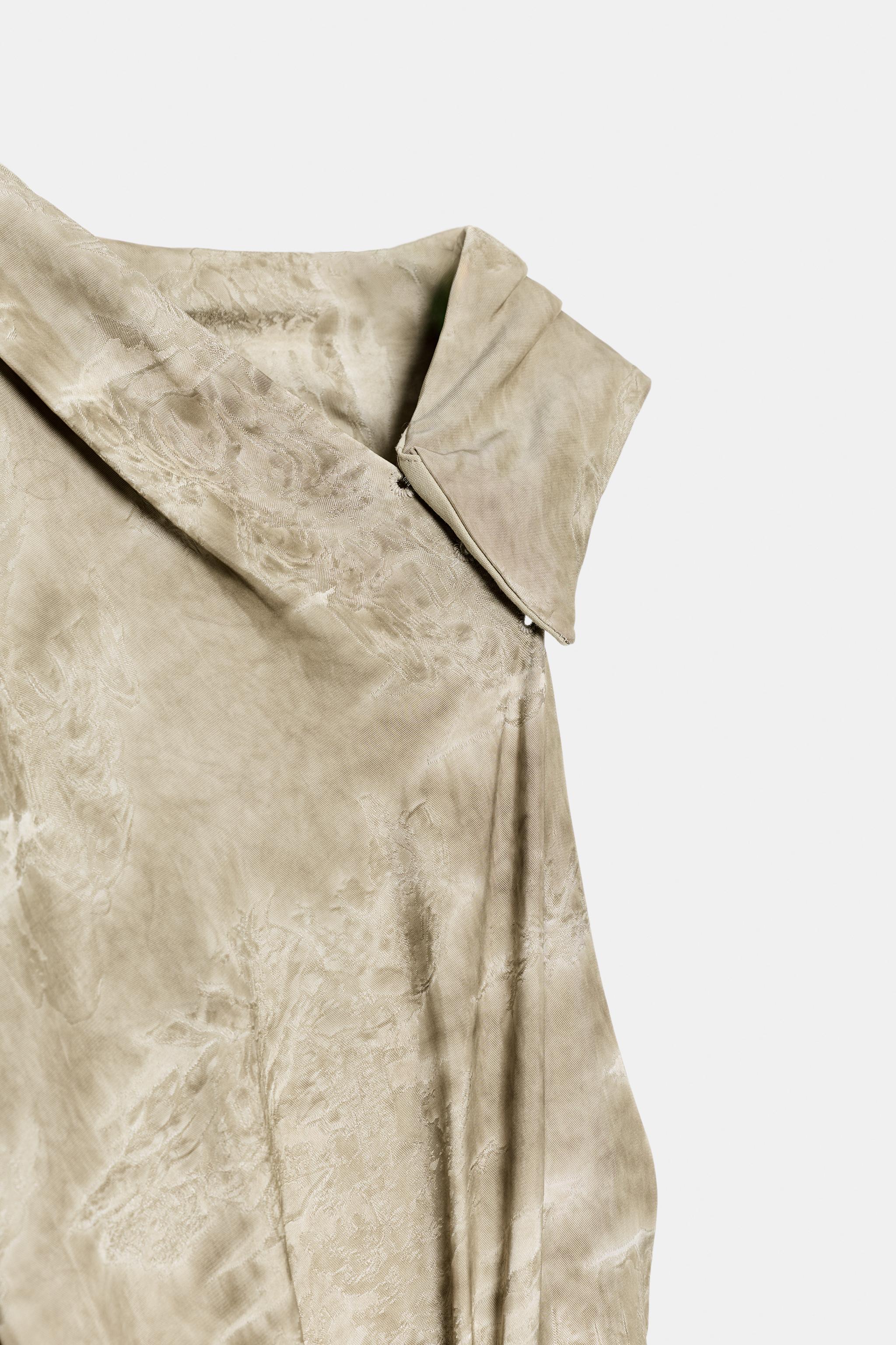 ZW COLLECTION ASYMMETRIC JACQUARD TOP