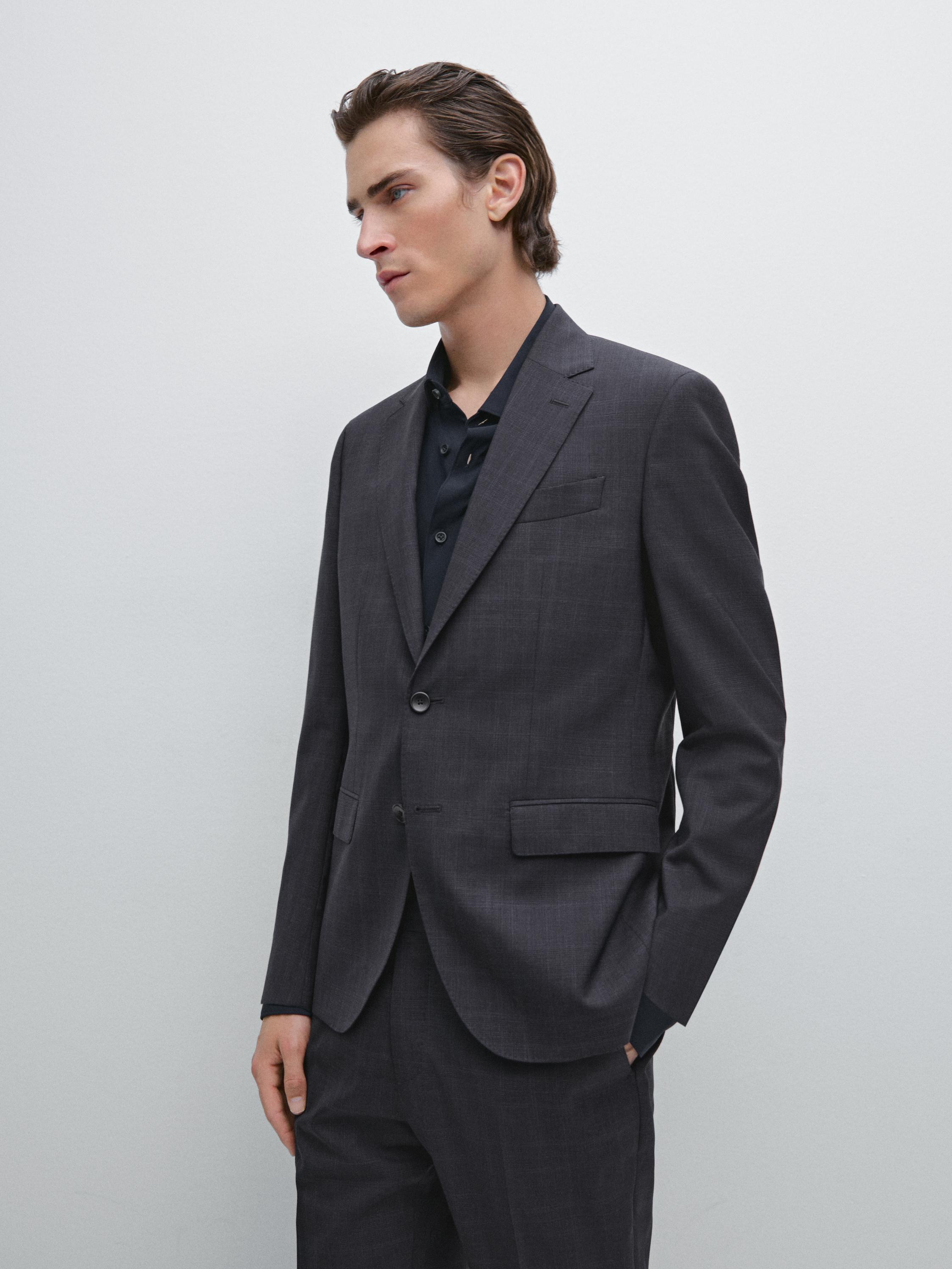 ♠【マッシモドュッティ】ジャケット　ビッグサイズ　ネイビー/紺　EUR 52 Massiimo Dutti Blazers Man | ZARA United States