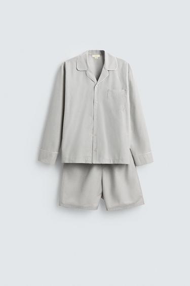 Zara 短褲睡衣套裝 - 綠色