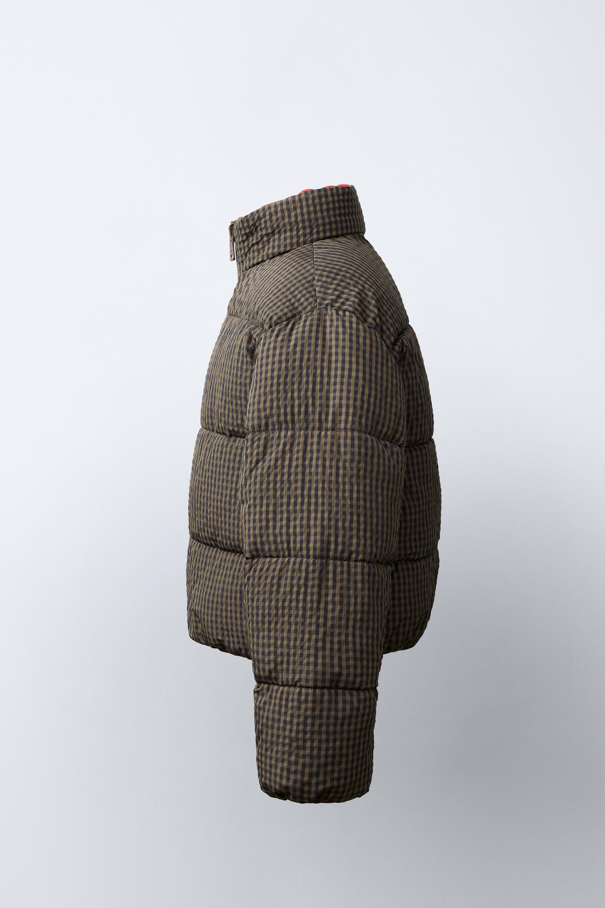 BLOUSON MATELASSÉ RÉVERSIBLE À CARREAUX