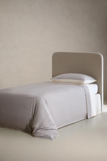 DRAP DE DESSUS ENFANT CARREAUX - Blanc / Gris de Zara - Image 2