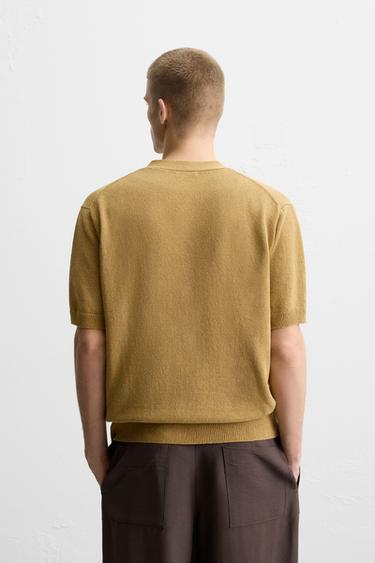 SHORT SLEEVE CARDIGAN - Yellow by Zara - Image 2