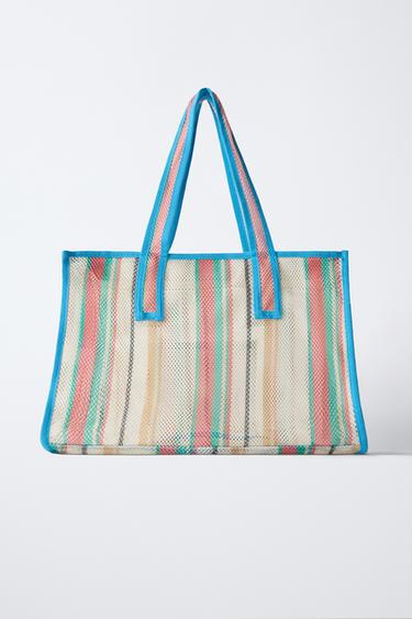 MESH TOTE BAG - Blue by Zara - Image 6
