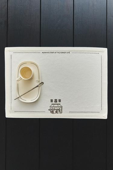 Zara COTTON CAFÉ PLACEMAT - 棕色