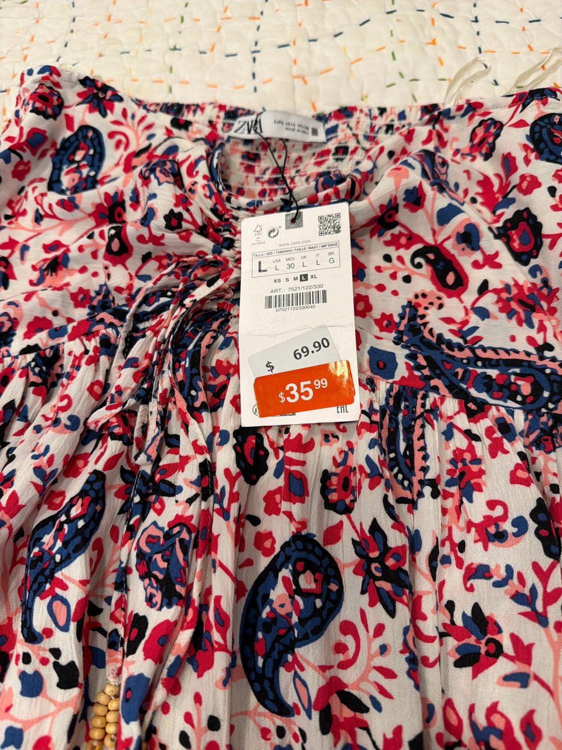 PAISLEY PRINT MIDI DRESS - Image 2
