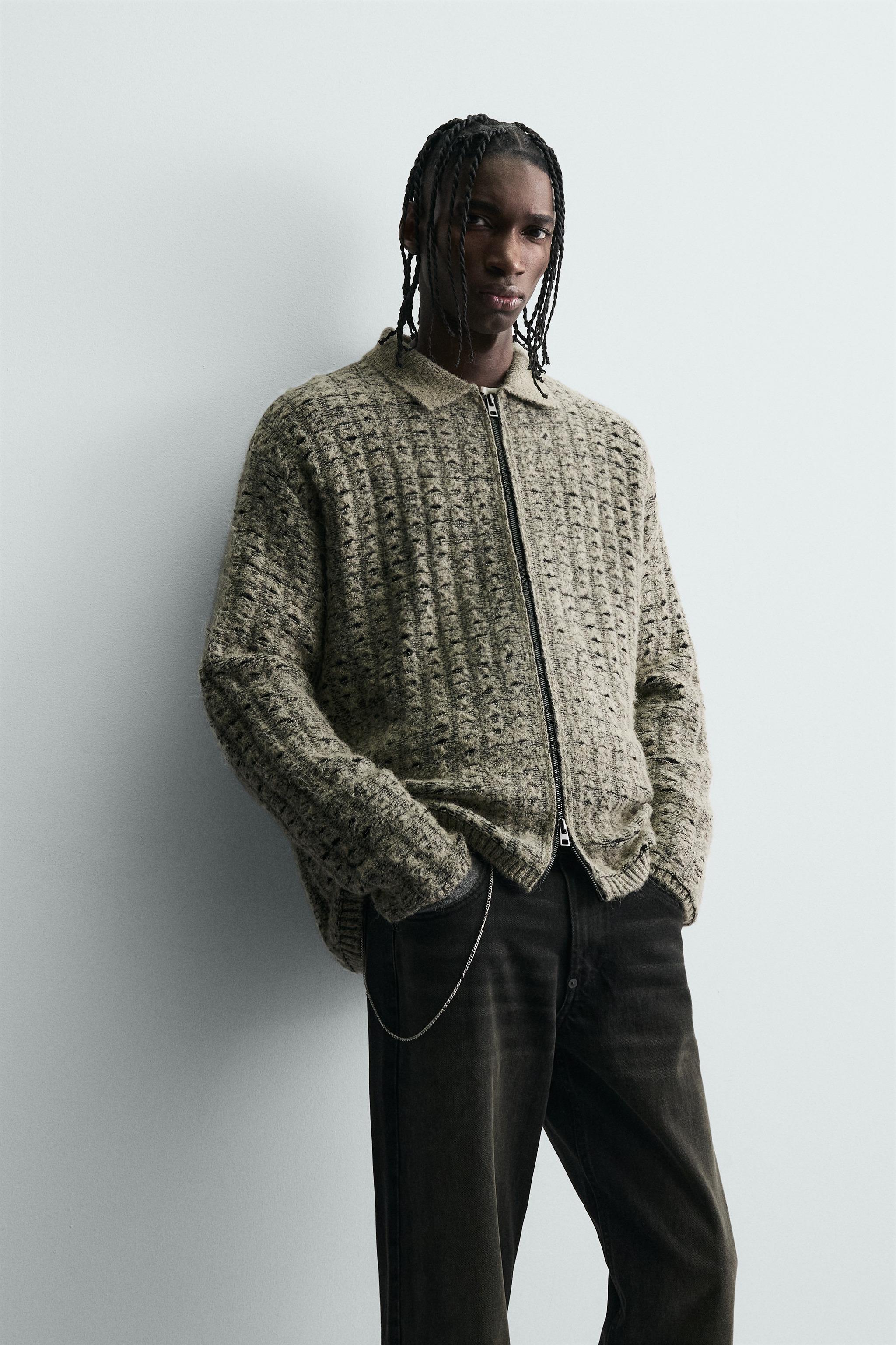 GILET EN MAILLE STRUCTURÉE