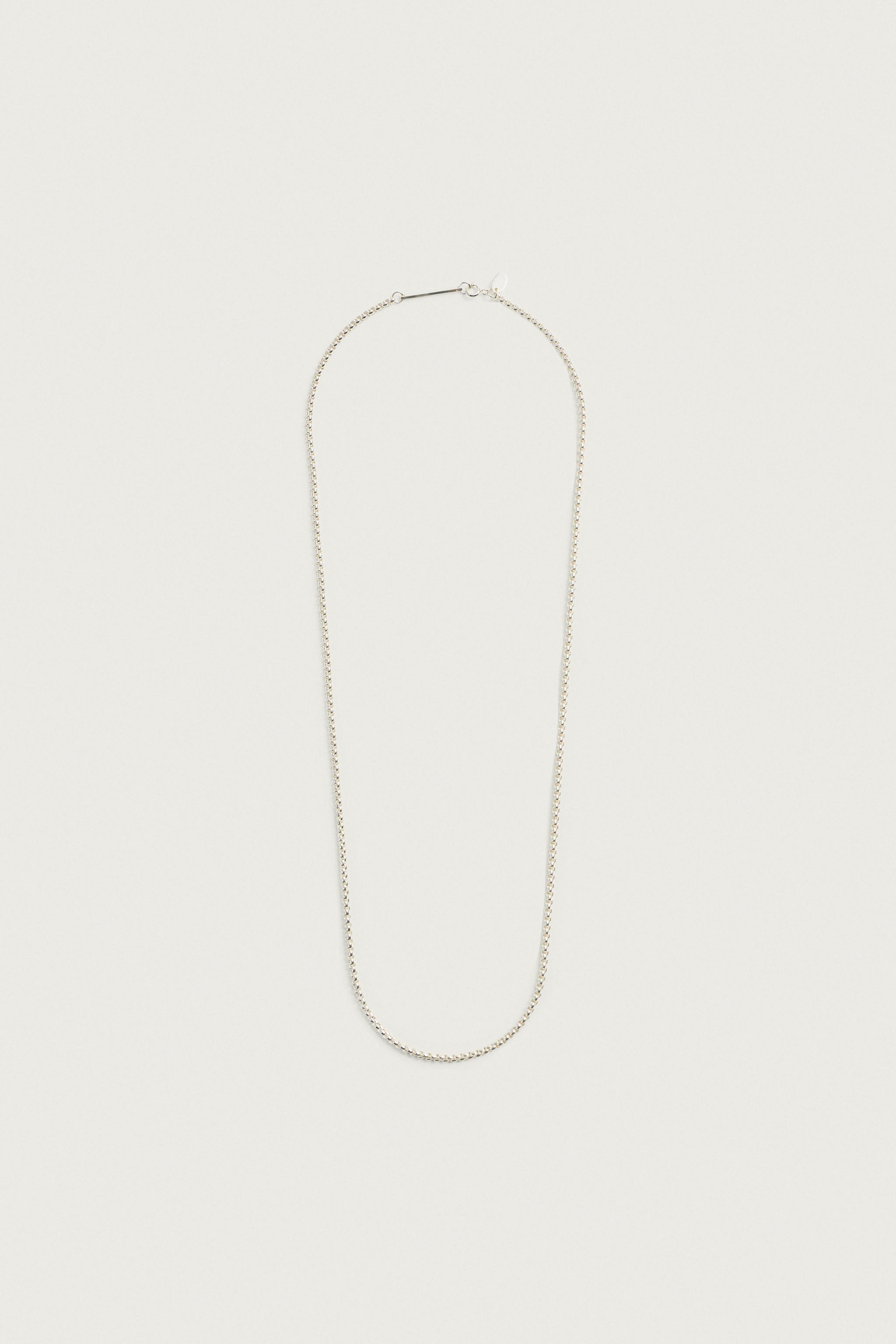 STAINLESS STEEL LINK CHAIN — Silver