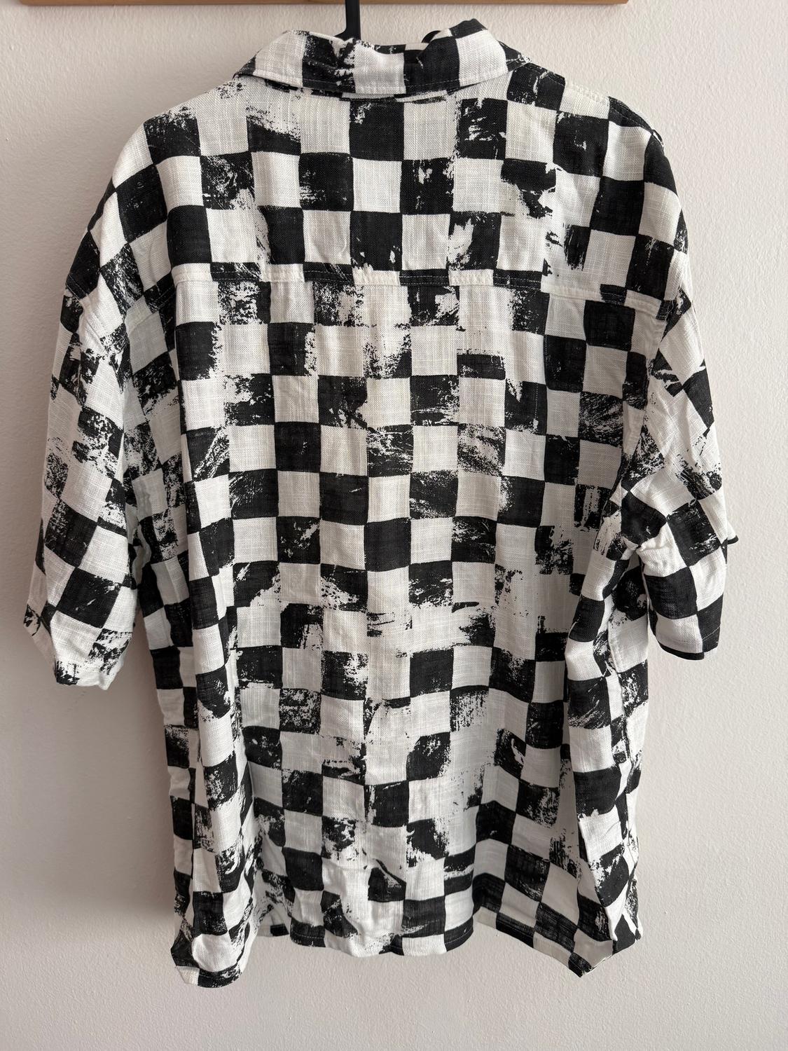 FADED CHECK PRINT SHIRT - Image 2