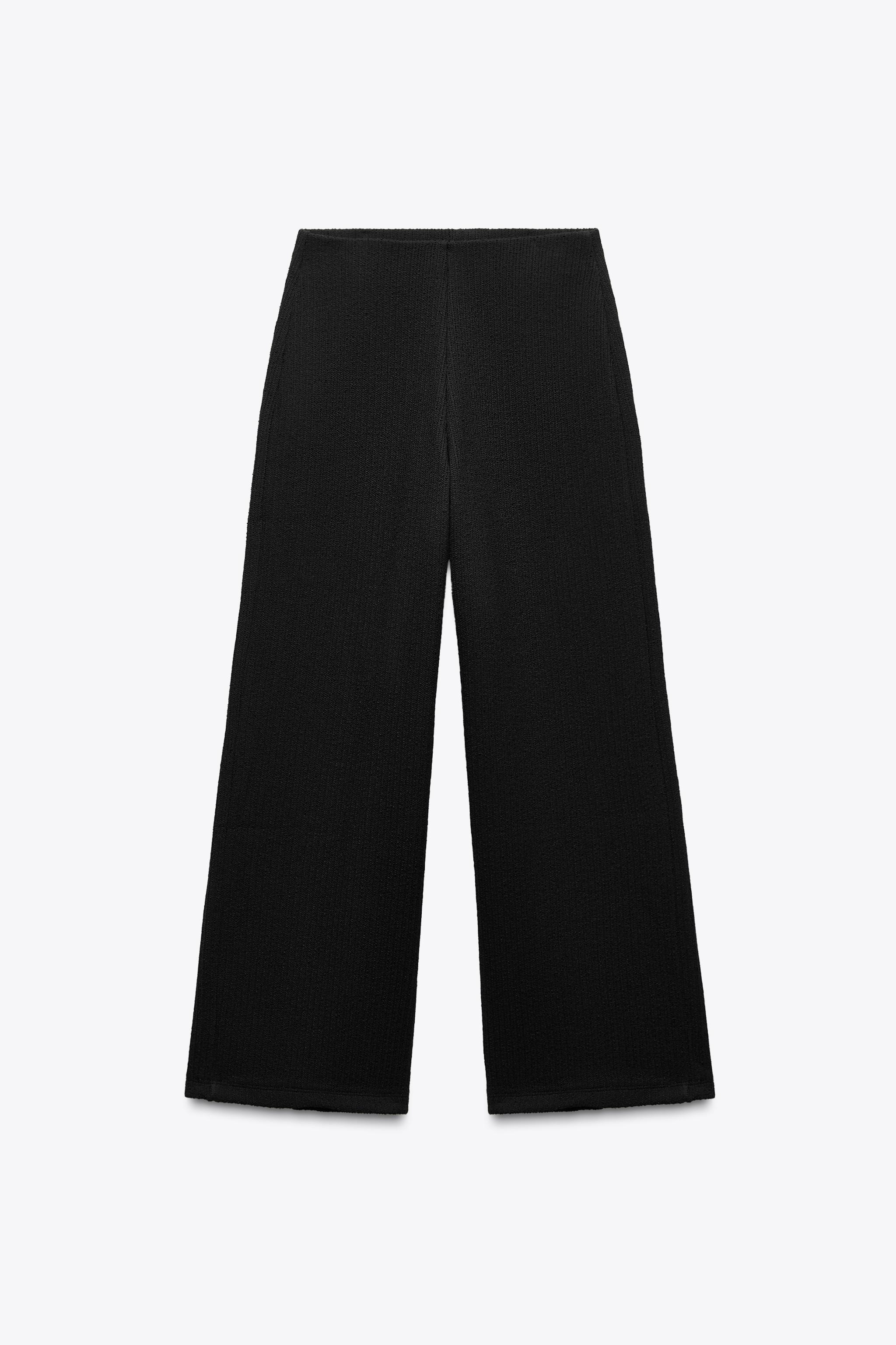 【ZARA】プリーツ加工オーガンザパンツ ブラック | 7484/399/800 プリーツ加工オーガンザパンツ - ブラック | ZARA Japan / 日本