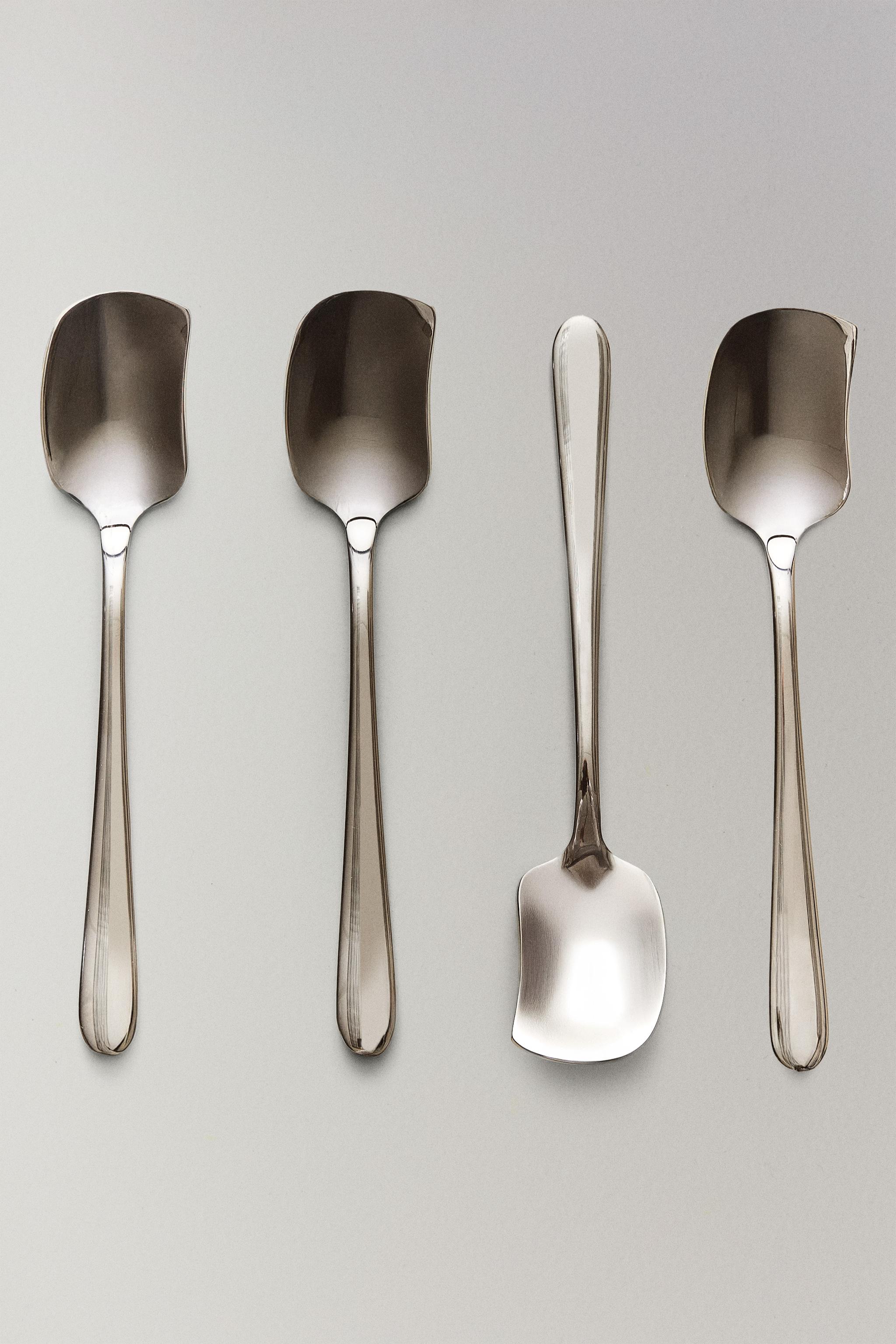 PACK OF STEEL DESSERT SPOONS