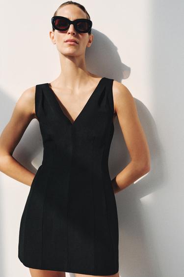 ZW COLLECTION SHORT DRESS - Black by Zara