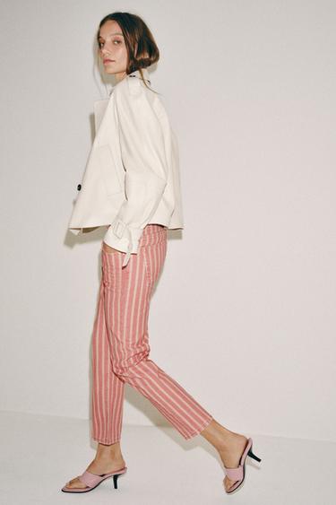 JEAN ZW COLLECTION SLIM TAILLE NORMALE RAYURES - Corail de Zara - Image 6