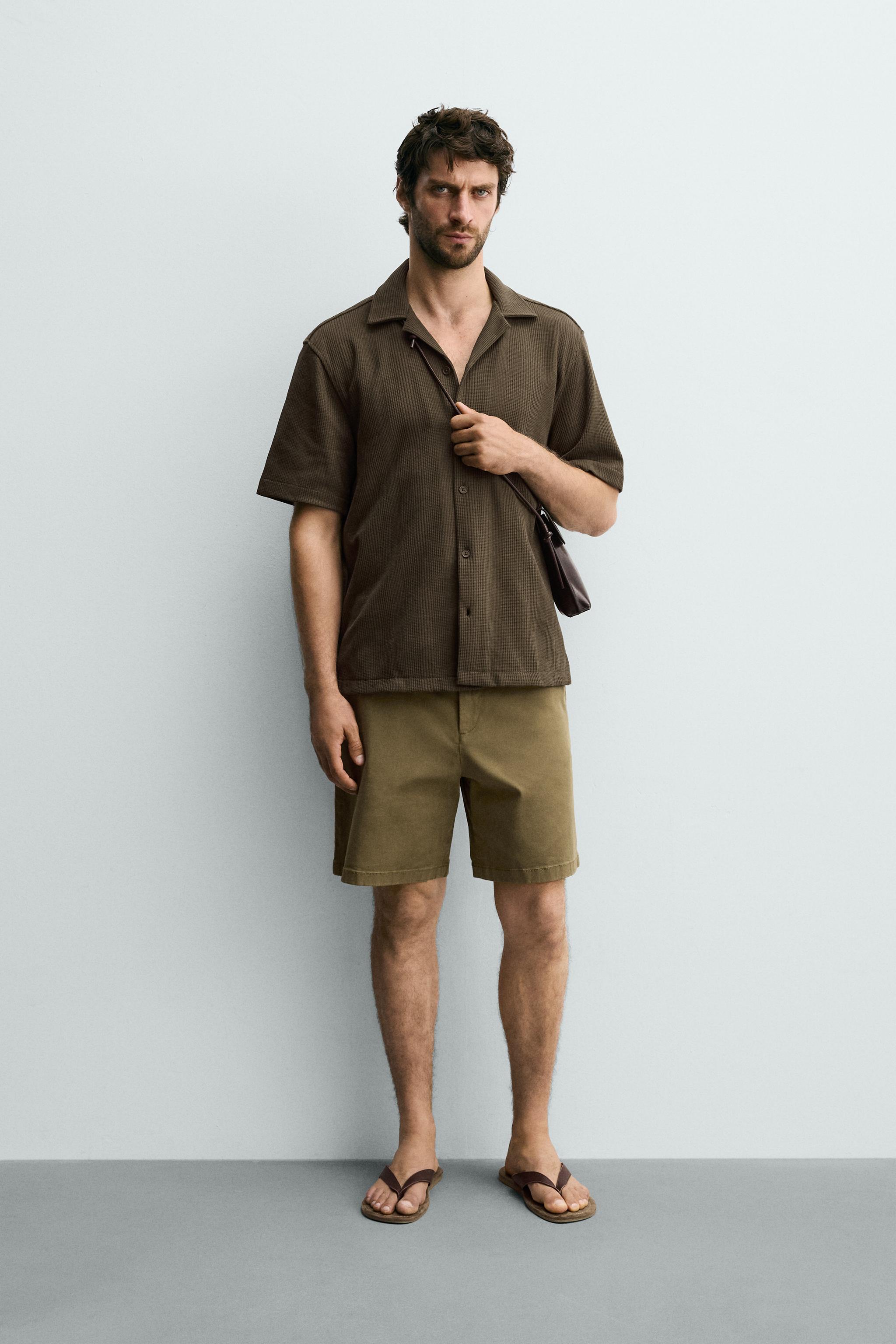 TEXTURED REGULAR FIT SHIRT