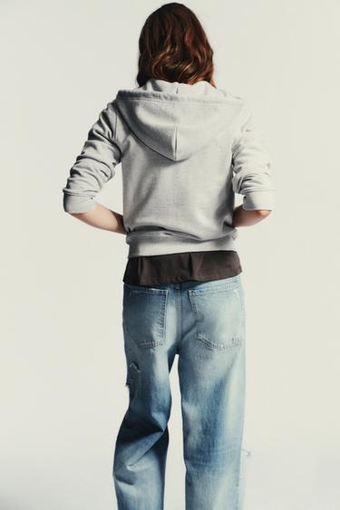 HOODIE - Grey marl by Zara - Image 4
