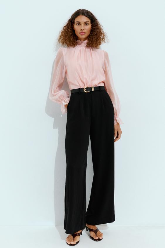 MONO COMBINADO CINTURÓN - Negro de Zara - Imagen 0