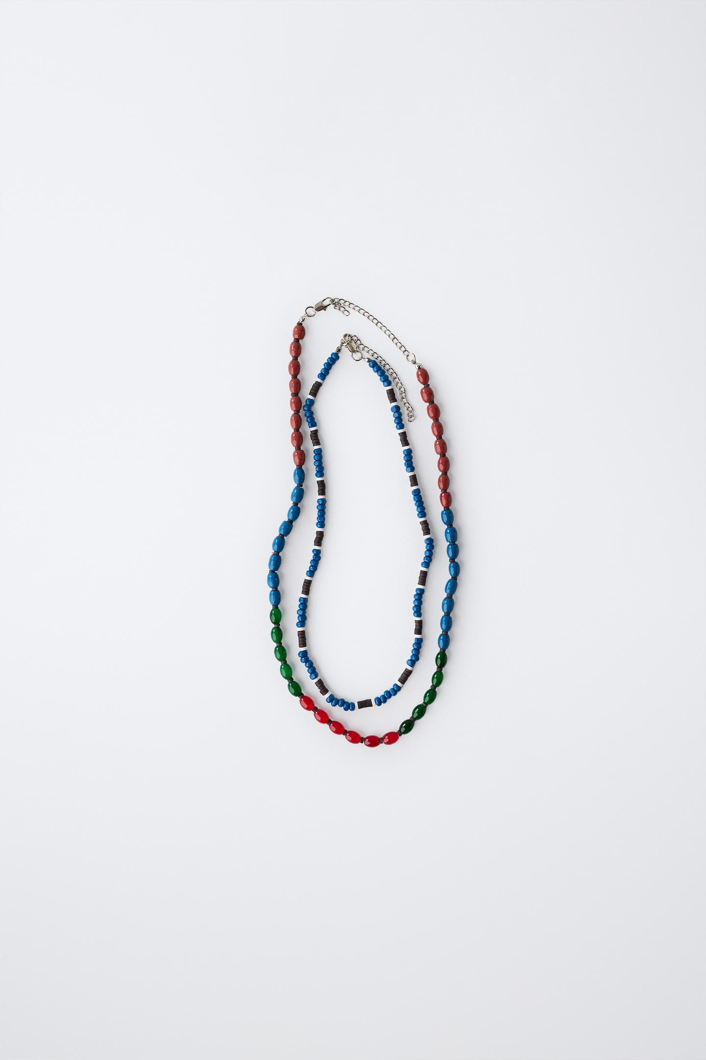 Детские колье Zara Two-Pack Beaded, цвет: Разноцветный — фото 1