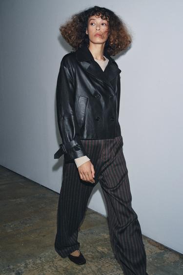 BLOUSON EN CUIR ZW COLLECTION LIMITED EDITION - Noir de Zara - Image 3