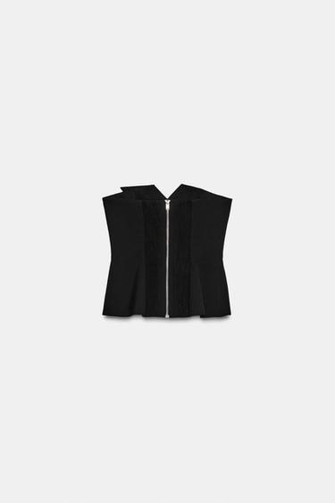 ZW COLLECTION LIMITED EDITION BANDEAU TOP - Black by Zara