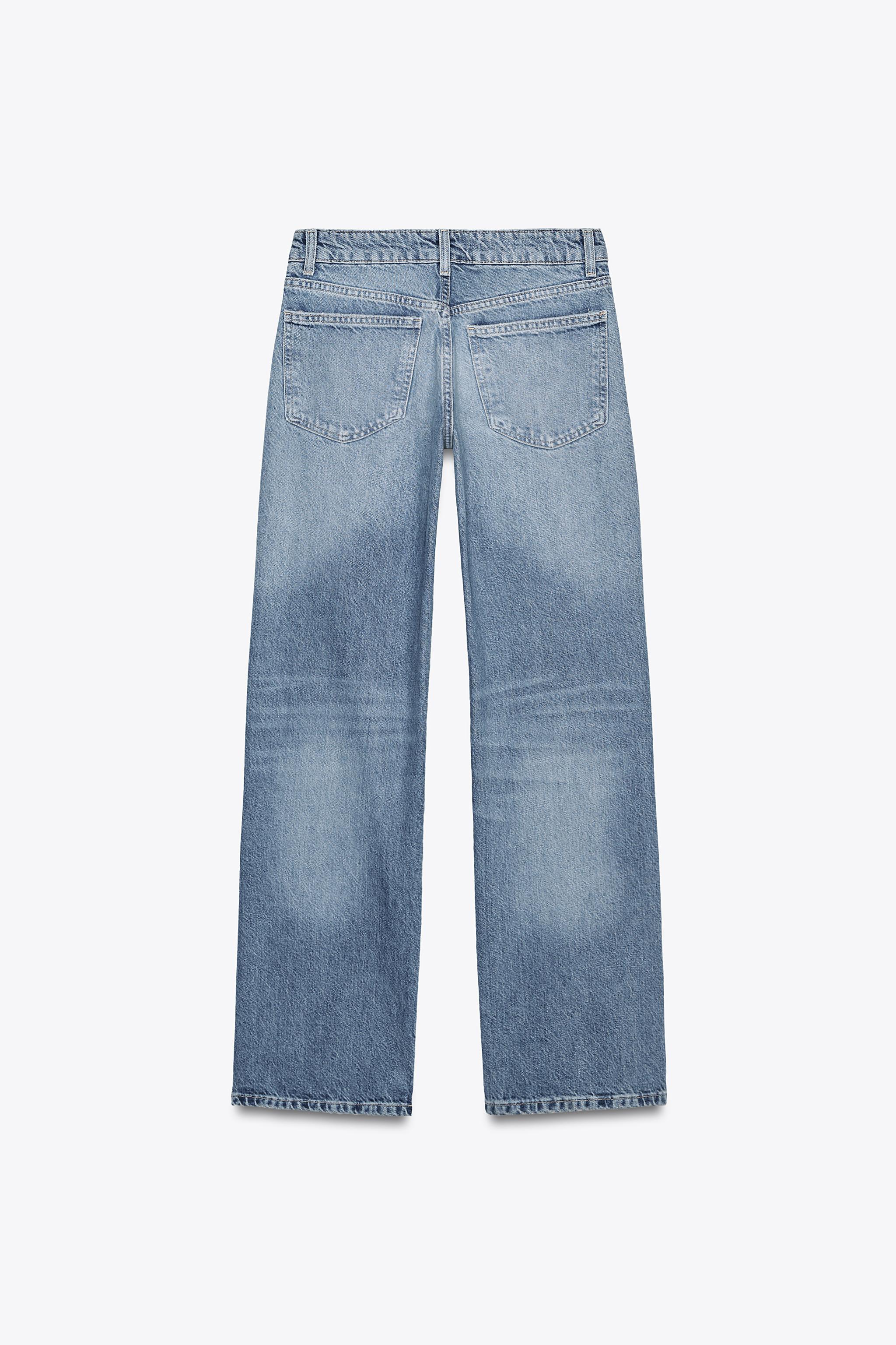 ワイドレッグミッドライズジーンズ KATE MOSS X ZARA 6840/097 MID-RISE WIDE LEG JEANS KATE MOSS X ZARA - Blue | ZARA