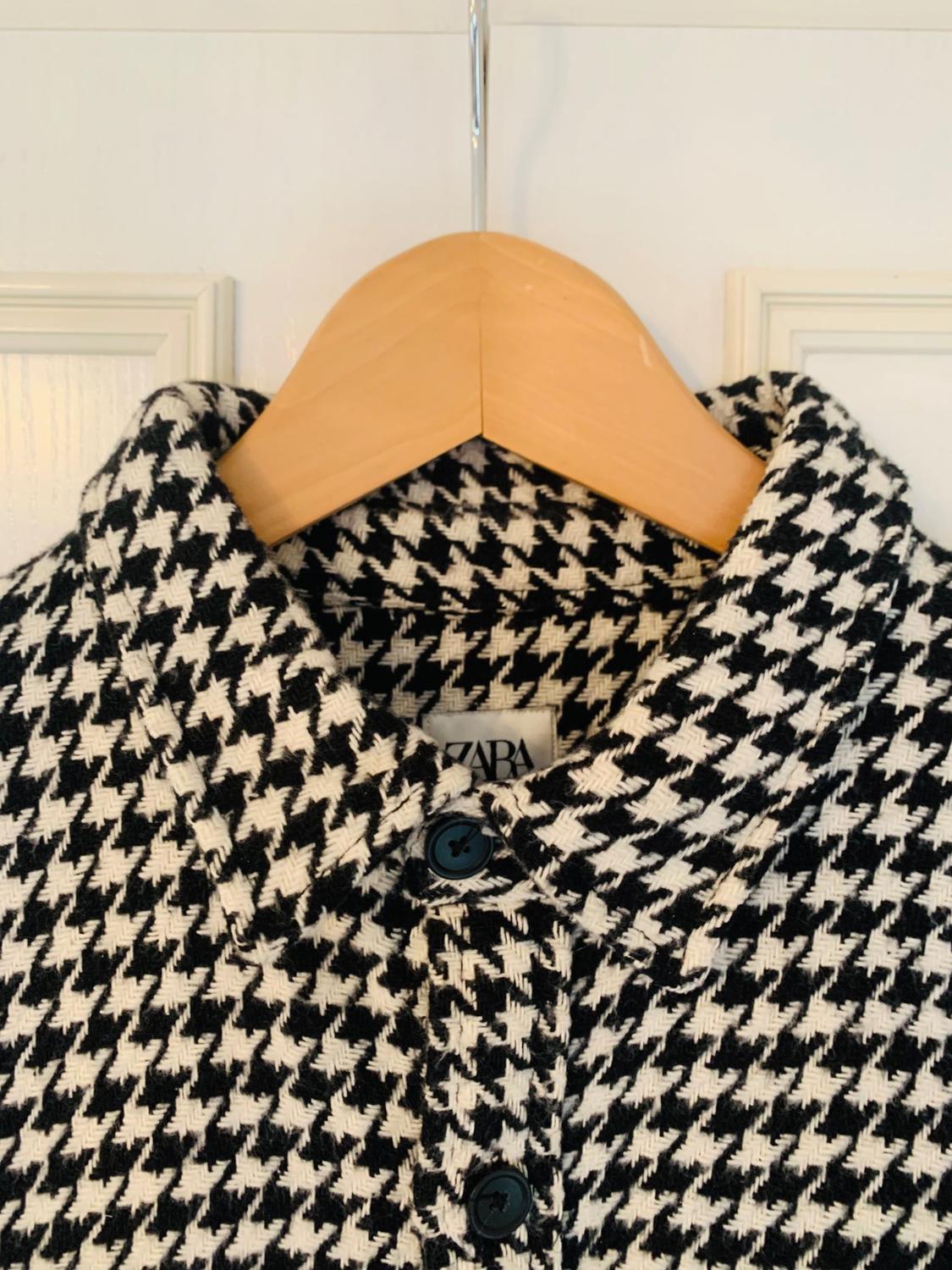 HOUNDSTOOTH TEXTURED OVERSHIRT - Image 2