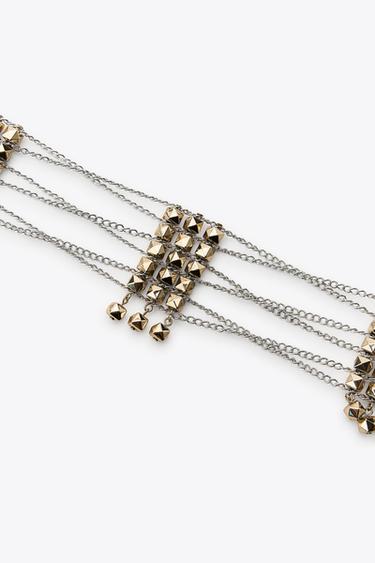 CONTRAST PIECE BELT - Gold / Silver by Zara - Image 2