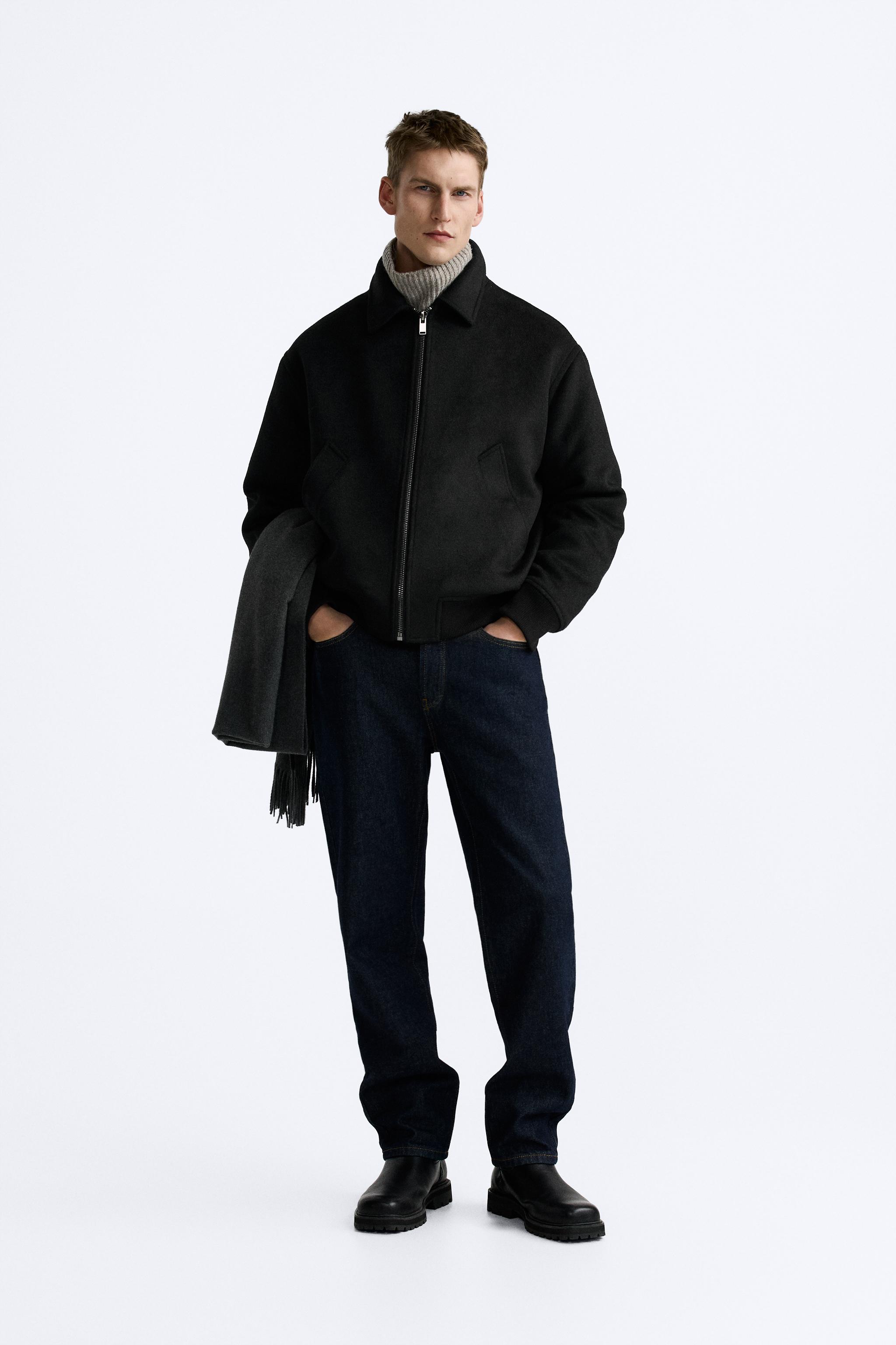 Zara man harrington on sale jacket