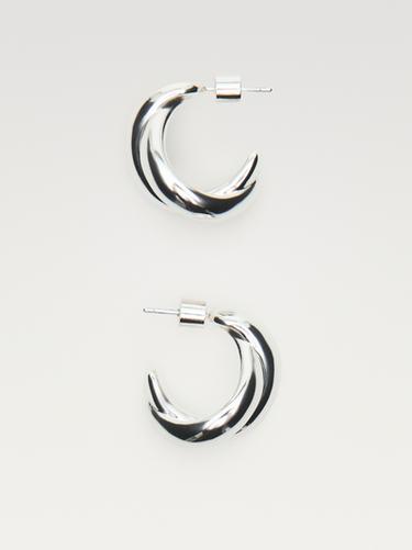 Zara Wraparound hoop earrings - Silver