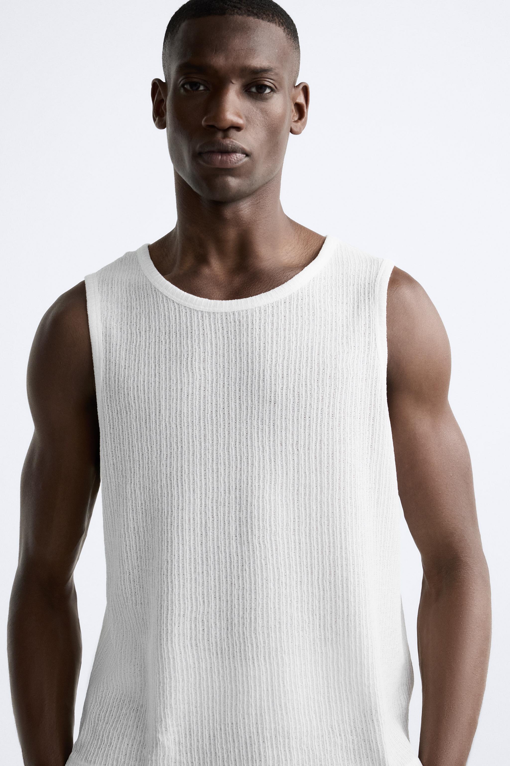 TEXTURED TANK TOP - White | ZARA United States
