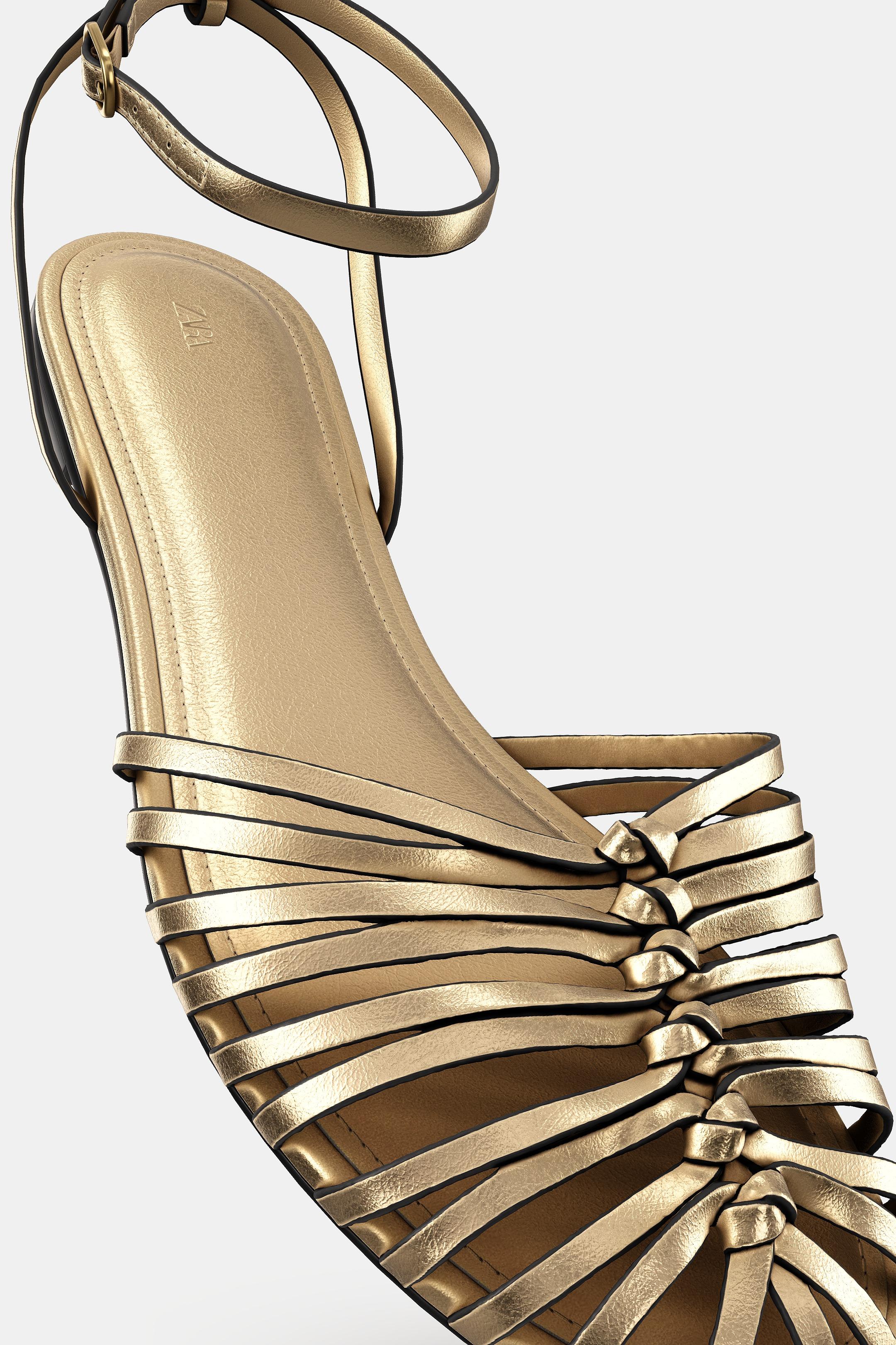 CANGREJERA PLANA EFECTO METALIZADO - Oro de Zara