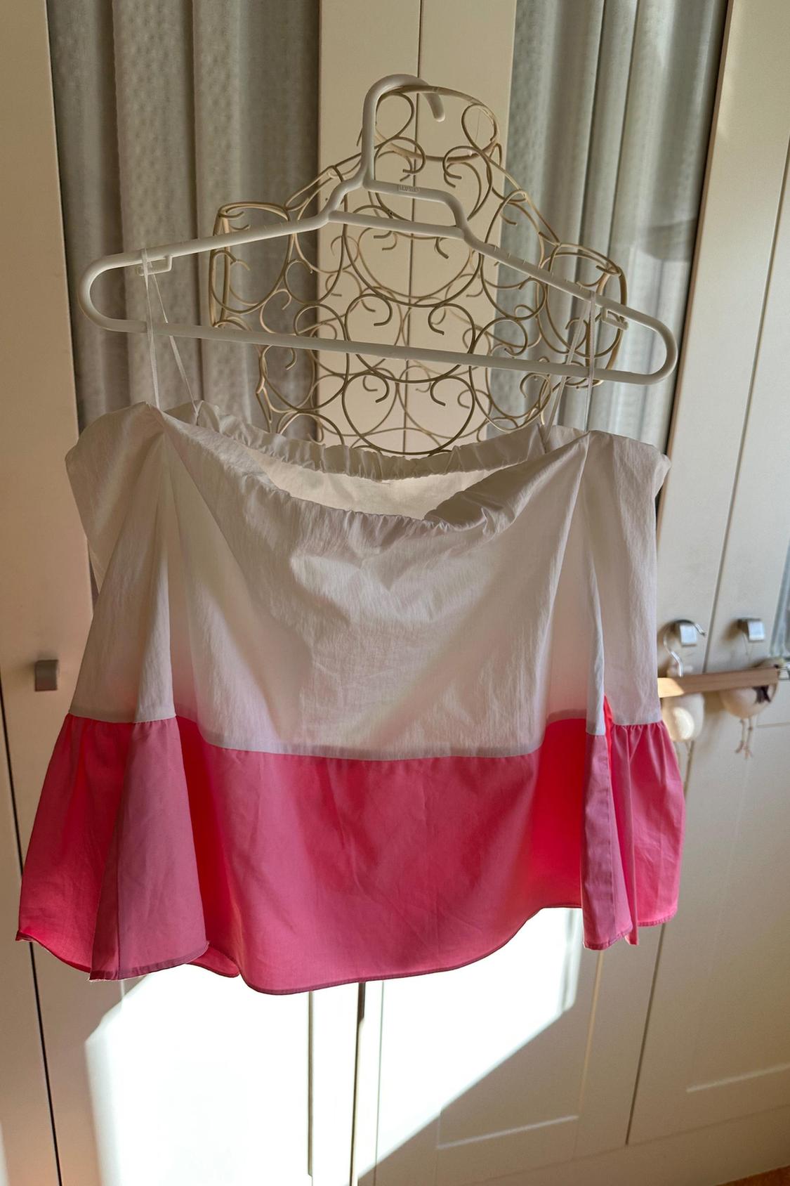 TWO-TONE TOP WITH EXPOSED SHOULDERS - Image 5