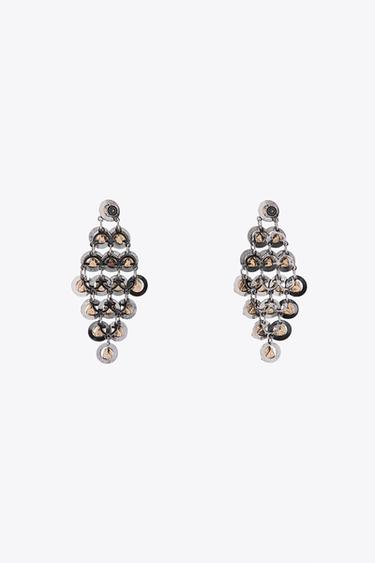 GEM CASCADE EARRINGS - Silver by Zara - Image 3