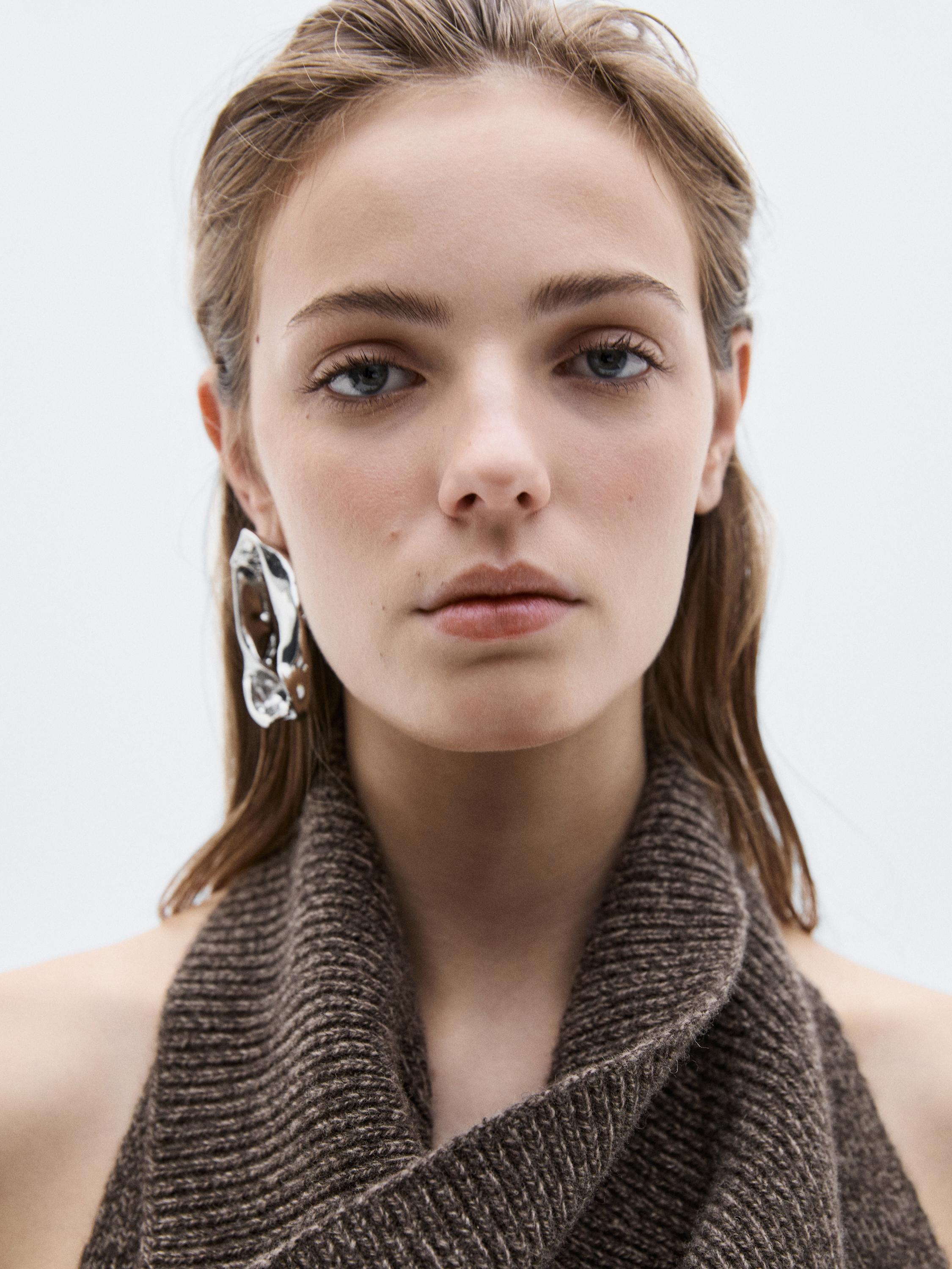 Knit wool and silk halter top - LIMITED