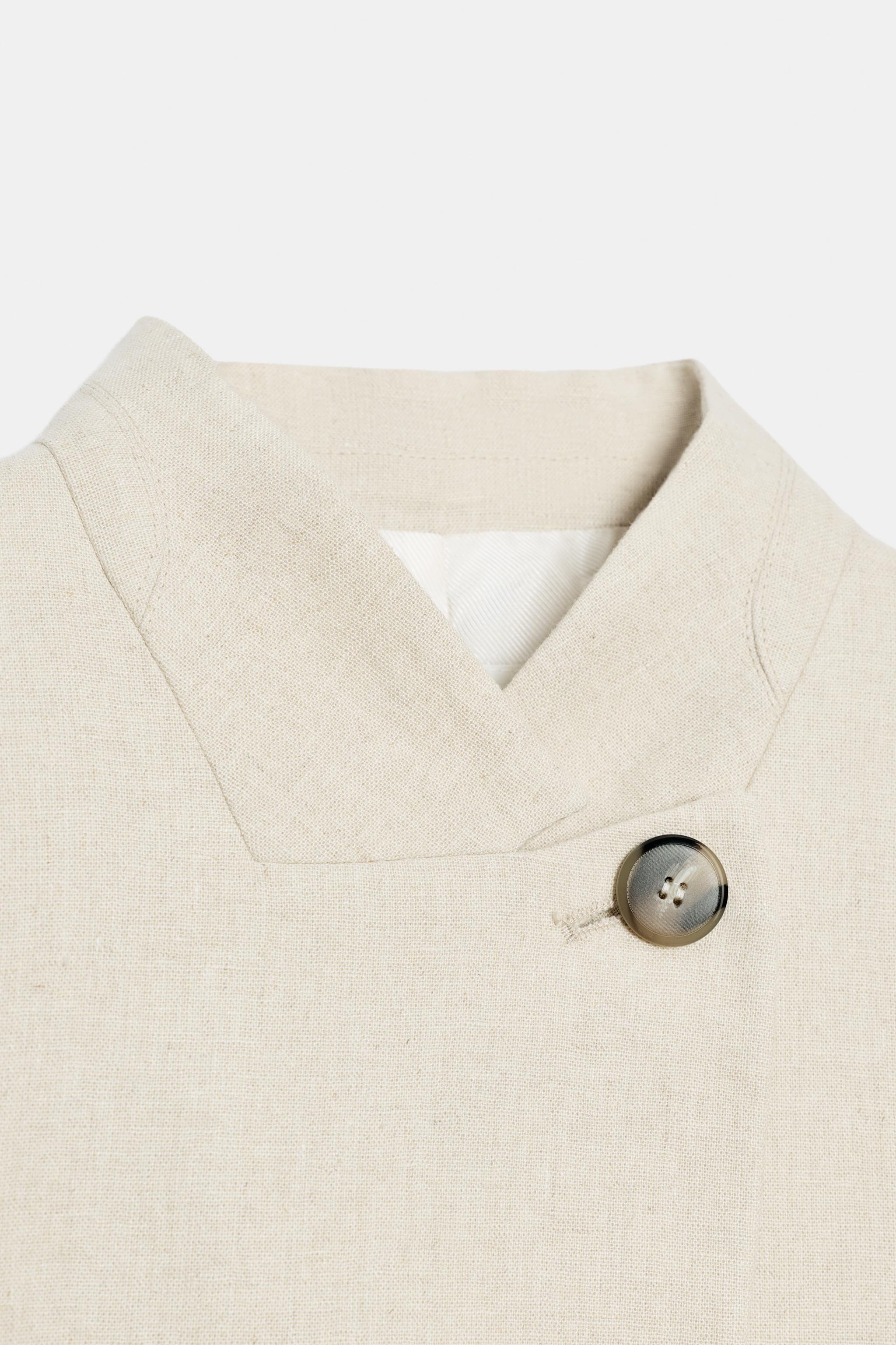 SHORT SLEEVE LINEN BLAZER