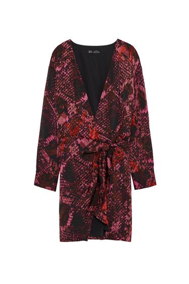 SNAKESKIN PRINT DRESS