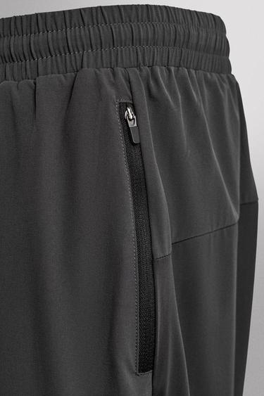 PANTALON TECHNIQUE COLOR BLOCK - Gris anthracite de Zara - Image 9